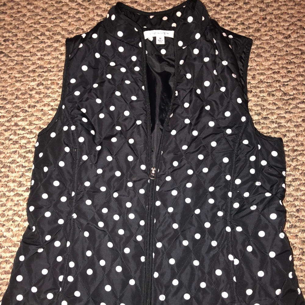 CROFT AND BARROW POKA DOT VEST